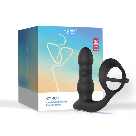 Cyrus - App Control Thrusting Prostate Massager  - Black H-AP-22-950BK