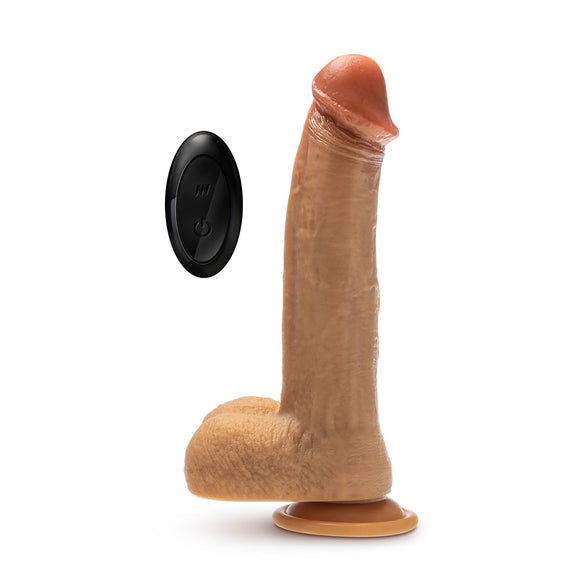 Dr. Skin Silicone - Dr. Phillips - 8.5 Inch  Thrusting Dildo - Tan BL-33503