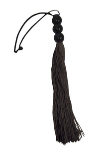 Sex and Mischief Rubber Whip Small 10 Inch - Black SS800-01