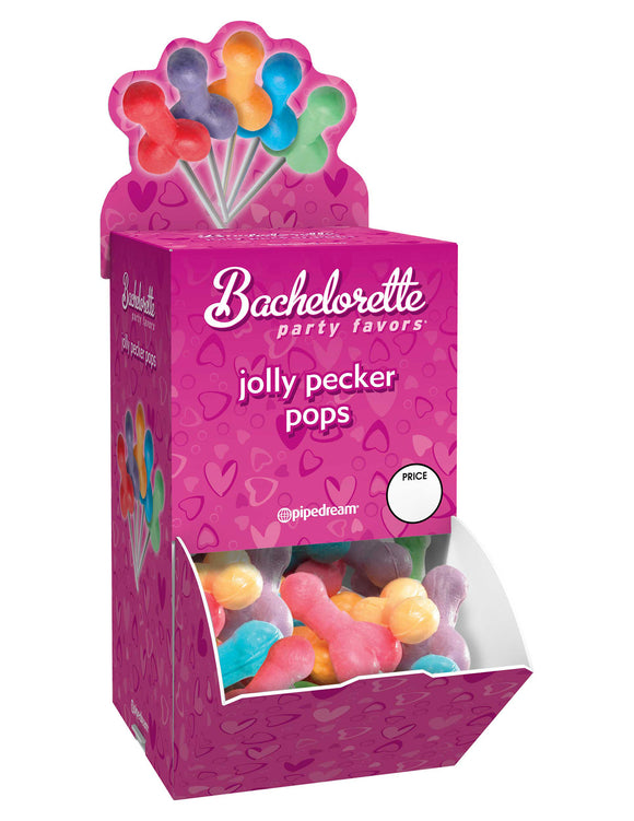 Bachelorette Party Favors - Jolly Pecker Pops - 50 Piece Display Box PD7429-99D