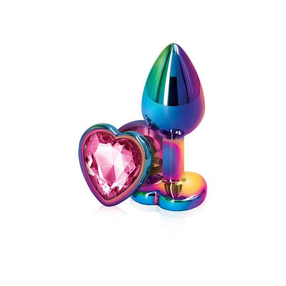 Rear Assets - Multicolor Heart - Small - Pink NSN0962-14