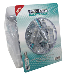 Swiss Navy Toy and Body Cleaner 1oz 50pc Fishbowl MD-SNTBC1OZ50