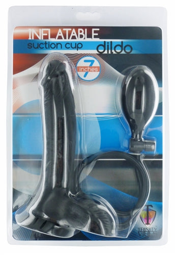 Inflatable Suction Cup Dong - Black TV-AB259BLK