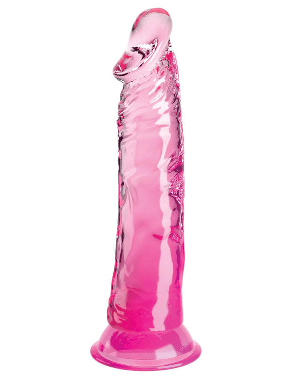 King Cock Clear 8 Inch - Pink PD5757-11