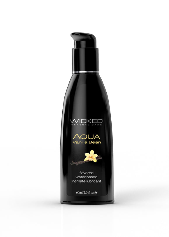 Aqua Vanilla Bean Flavored Water Based Intimate  Lubricant - 2 Fl. Oz. WS-90332