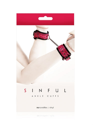 Sinful Ankle Cuffs - Pink NSN1224-14