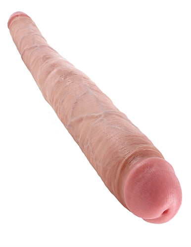 King Cock 16 Inch Tapered Double Dildo - Flesh PD5517-21