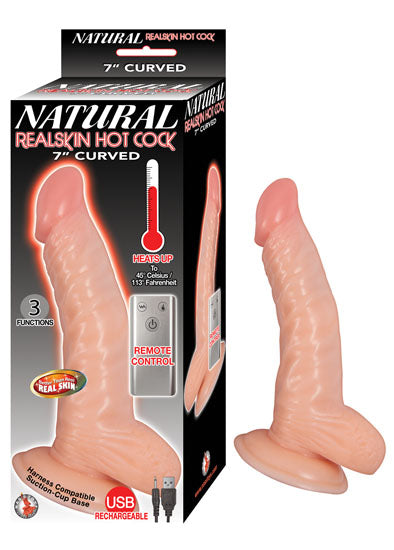 Natural Realskin Hot Cock Curved 7 - Flesh NW2891-1
