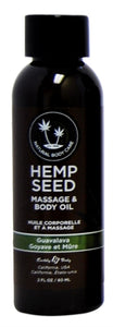Hemp Seed Massage and Body Oil - Guavalava 2 Fl. Oz/ 60ml EB-MAS268E