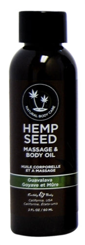 Hemp Seed Massage and Body Oil - Guavalava 2 Fl. Oz/ 60ml EB-MAS268E