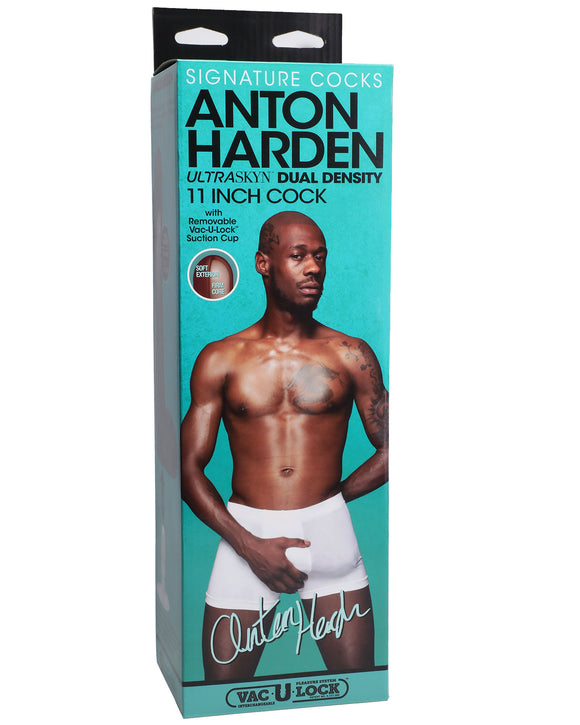 Signature Cocks - Anton Harden - 11 Inch  Ultraskyn Cock With Removable Vac-U-Lock Suction  Cup DJ8160-22-BX