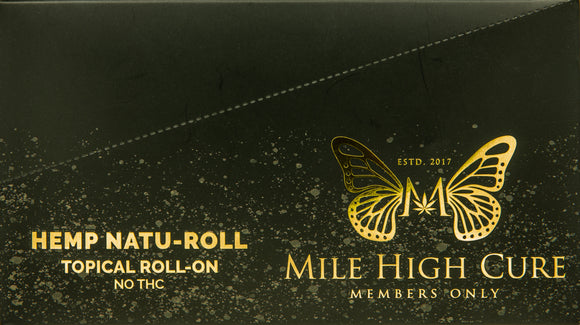 Mile High Cure Hemp Natu-Roll Topical Roll on 10ml 100mg 10ct Display MHC-NATURLL100D