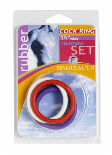 Rubber C-Ring Set - 1.5 Inches - Rainbow BSPR-47