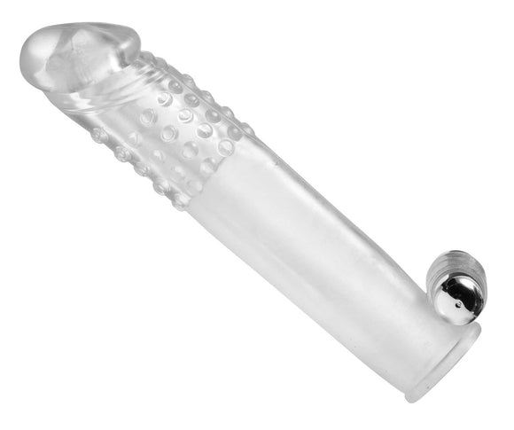 Clear Sensations Penis Extender Vibro Sleeve With  Bullet SM-AD571
