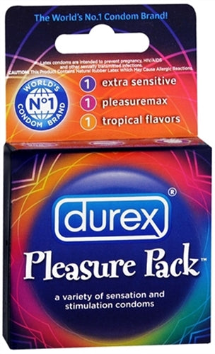 Durex Pleasure Pack - 3 Pack PM30042