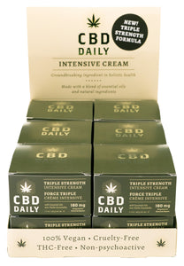 Cbd Daily Triple Strength Intensive Cream - 12 Count Display With Tester EB-CBDCDX012