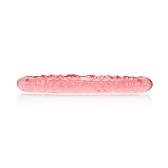 Translucence 12 Inches Veined Double Dong - Pink SE0281402