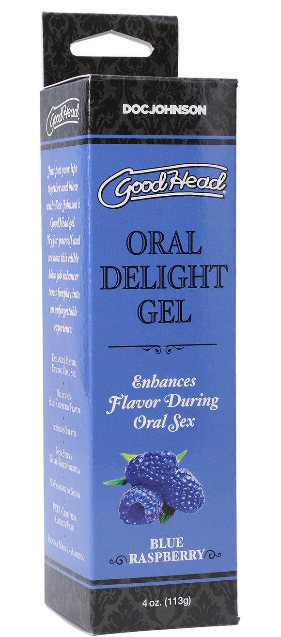 Goodhead - Oral Delight Gel - Blue Raspberry - 4  Oz. DJ1361-08-BX