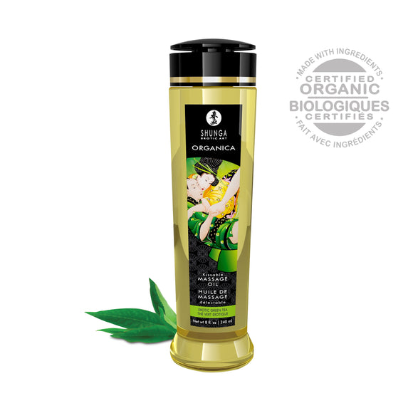 Organica Massage Oils - Green Tea - 8 Fl. Oz. SHU1311