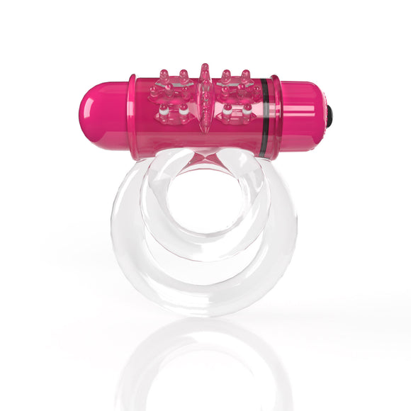 Screaming O 4b - Double O Super Powered Vibrating  Double Ring - Strawberry SO-4BD6-ST