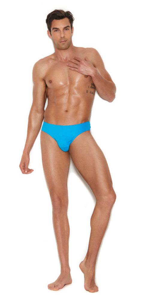 Men's Thong Back Brief - Large/xlarge - Turquoise EM-82207TURLXL