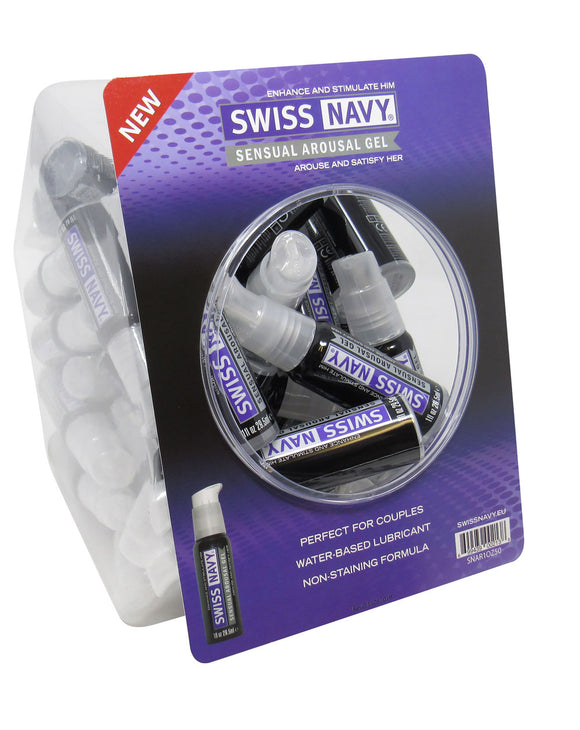Swiss Navy Sensual Arousal Gel 1oz 50pc Fishbowl MD-SNAR1OZ50