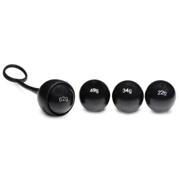 Cock Dangler Silicone Penis Strap With Weights -  Black MS-AG922
