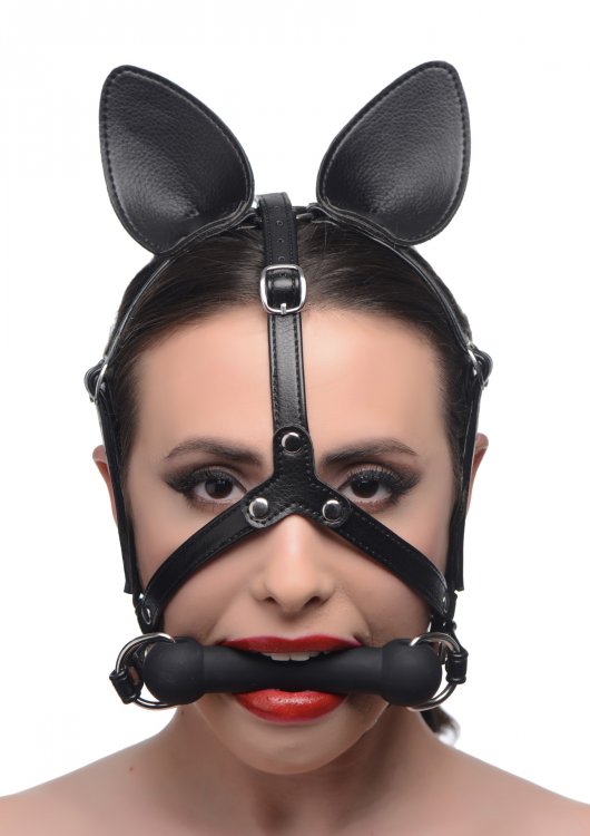 Dark Horse Pony Head Harness With Silicone Bit MS-AG203