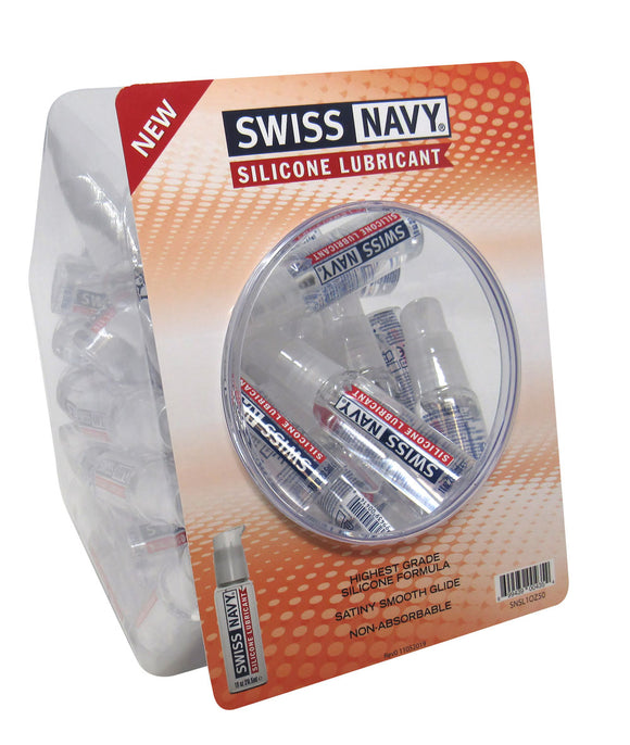 Swiss Navy Silicone 1oz Fishbowl 50ct MD-SNSL1OZ50