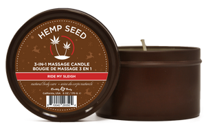 Hemp Seed 3-in-1 Massage Candle Ride My Sleigh  6oz/ 170 G EB-HSCH021C