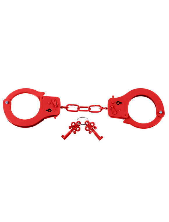 Fetish Fantasy Series Metal Handcuffs - Red PD3801-15