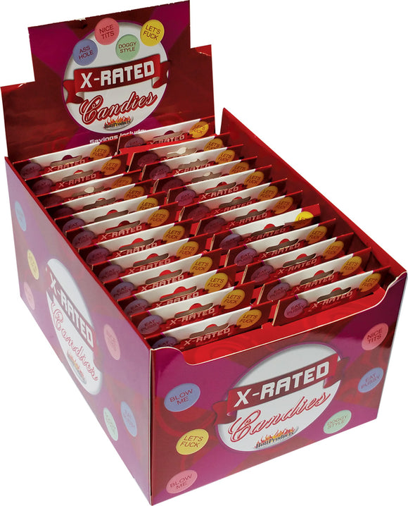 X-Rated Candy With Assorted Sayings - 24 Piece Display HTP3044D