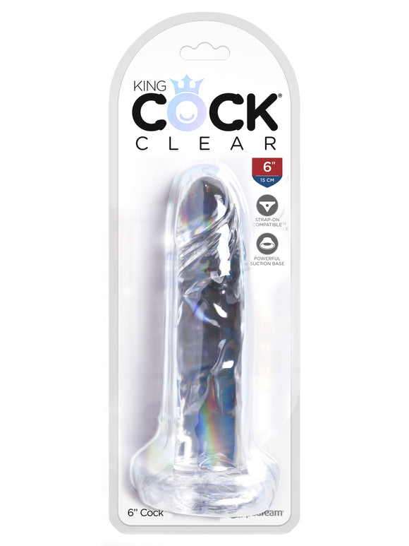 King Cock Clear 6 Inch Cock PD5753-20