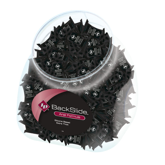 ID Backslide Silicone Lubricant - 144 Count Jar - 6ml Pillows ID-BCP-J0D