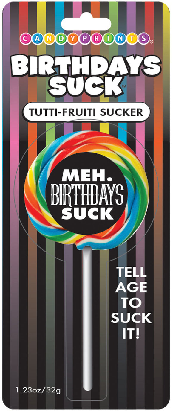 Birthdays Suck Meh Lollipop CP-997