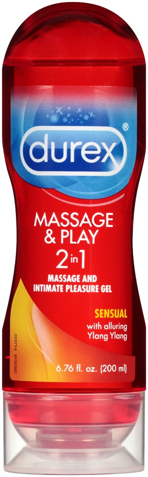 Durex Massage & Play 2 in 1 Sensual Ylang Ylang - 6.76 Fl. Oz. / 200 ml PM87638