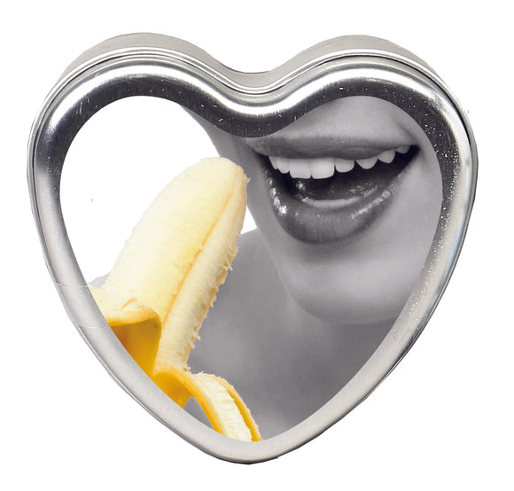 Edible Heart Candle - Banana - 4 Oz. EB-HSCK010