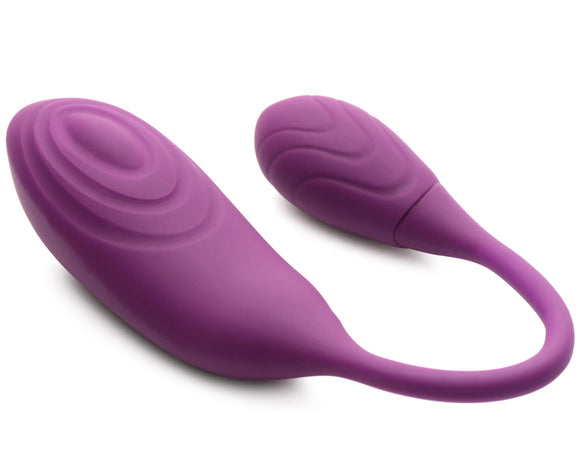 Slim Pulse 7x Pulsing Clit Stimulator and  Vibrating Egg - Purple INM-AG982