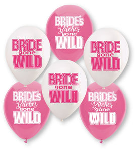 Bride Gone Wild Balloon Assortment - 6 Count GFF-1006