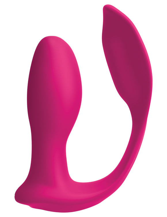 Threesome Double Ecstacy Silicone Vibrator - Pink PD7073-00