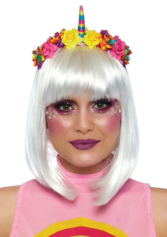 Rainbow Unicorn Flower Headband LA-A2846