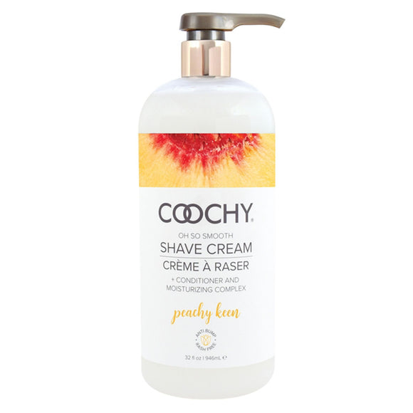Coochy Oh So Smooth Shave Cream - Peachy Keen 32 Fl Oz COO1014-32