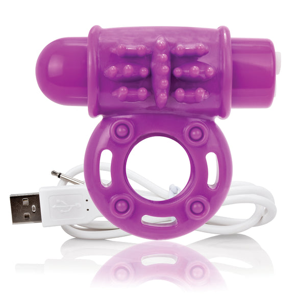 Charged Owow Rechargeable Vibe Ring - Purple AOW-PU-101E