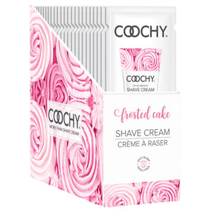 Coochy Shave Cream - Frosted Cake - 15 ml Foils 24 Count Display COO1003-99D