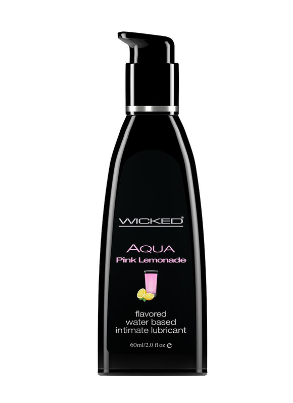Aqua Pink Lemonade Flavored Water Based  Lubricant - 2 Oz. / 60 ml WS-90372