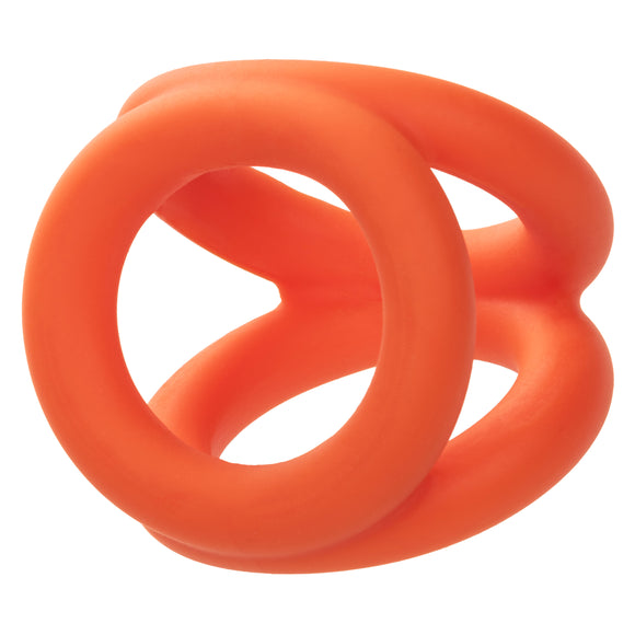 Alpha Liquid Silicone Tri-Ring - Orange  Orange SE1492362