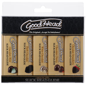 Goodhead - Slick Head Glide - Chocolate - 5 Pack - 1 Fl. Oz. DJ1361-46-BX