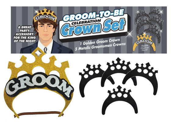 Groom-to-Be Celebration Crown Set LG-NVC050