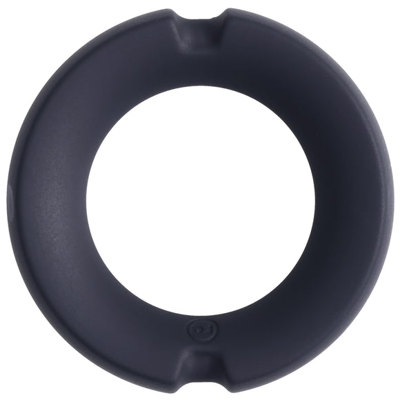 Merci - the Paradox - Silicone Covered Metal Cock  Ring - 50mm - Black DJ2402-40-BX