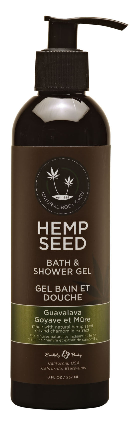 Hemp Seed Bath and Shower Gel - Guavalava - 8 Oz./ 237ml EB-SG068